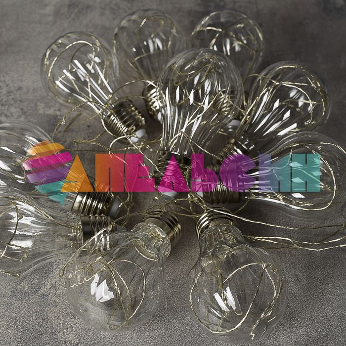 ЭГ нить 3,5м Лампа синий 100л LED 3612363