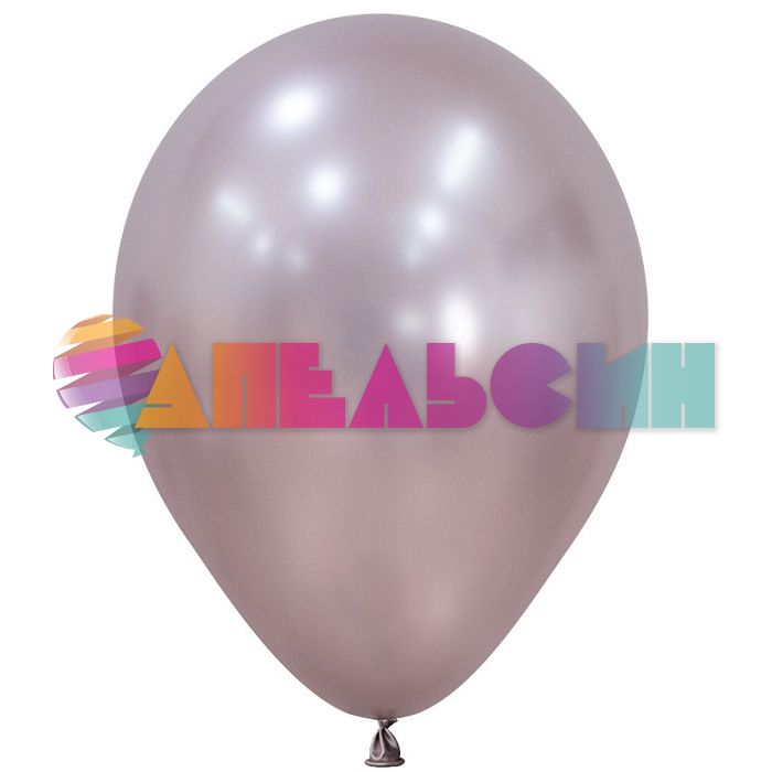 Шар хром Розовый S12"/30см (809) Pink Розовый цветок 12шт/уп (Колумбия) шелк 409276