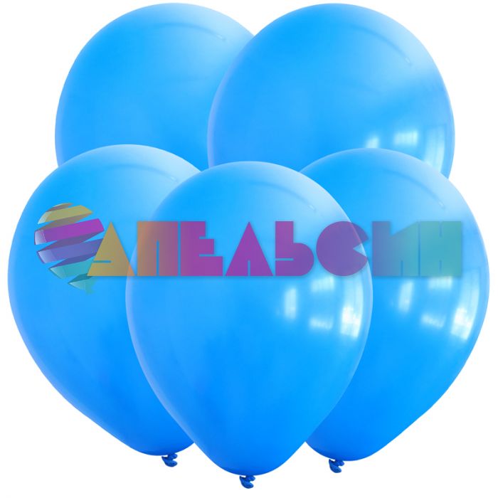 Шар пастель Голубой Т18"/45см Blue 5шт/уп (Турция) 8182314-5
