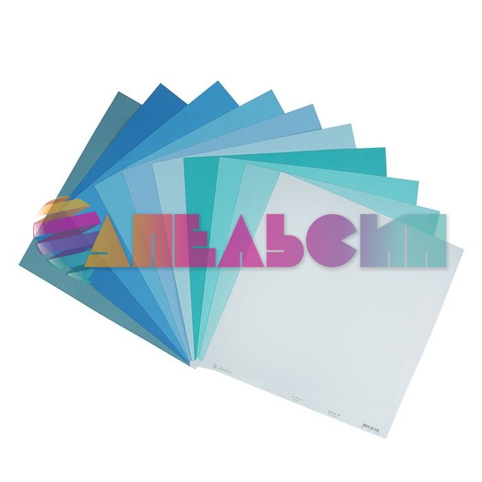 Бумага Синий МИКС 30х30см 235г/м 10шт/уп 2461630