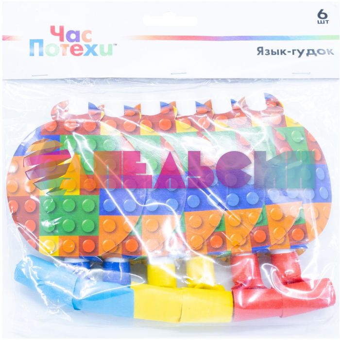 Язык-гудок Конструктор 6шт/уп с карточкой 1501-4821