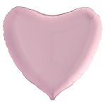 Шар сердце Розовый G09"/23см (Италия) 09022PP