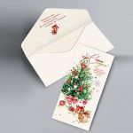 Конверт для денег С НГ Елка с подарками 5Д-2543