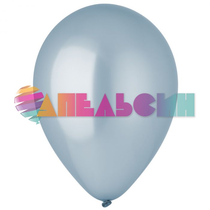 Шар металлик Голубой Э12"/30см (570) Blue 50шт/уп (Малайзия) перламутр 1102-1663