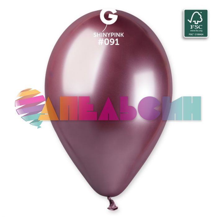 Шар хром Ассорти И14"/35см Ассорти Shiny 50шт/уп (Италия) 1101-0600
