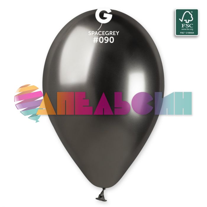 Шар хром Ассорти И14"/35см Ассорти Shiny 50шт/уп (Италия) 1101-0600