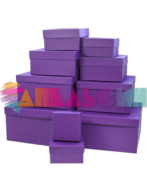 Коробка Лиловая сирень 11,5х11,5х6,5см квадрат 2050659-9