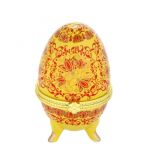Шкатулка Яйцо Золотой парад 4,7х7,5см 433662