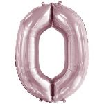 Шар цифра Розовый FL34"/86см светлый 0 Slim (Китай) 130010