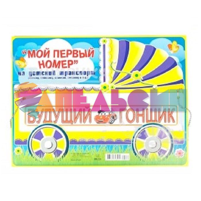 Номер на каляску БУДУЩИЙ ГОНЩИК 088.231
