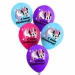 Шар латекс Минни и Единорог С ДР 12"/30см 5шт/уп (Китай) 7359245