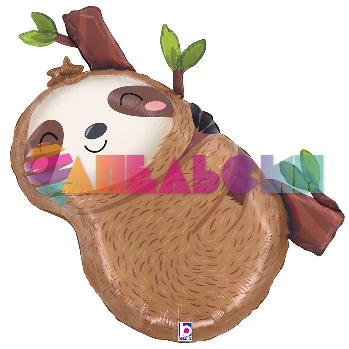 Шар фигура Ленивец на ветке G28"/71см (Италия) 25465