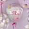 Шар сфера It`s a girl на прозрачном FL18"/46см (Китай) 518008