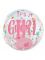 Шар сфера It`s a girl на прозрачном FL18"/46см (Китай) 518008