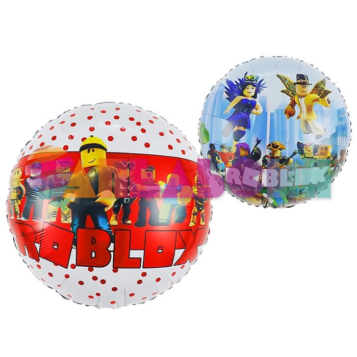 Шар фольга Любимая игра Роблокс два дизайна FL18"/48см круг (Китай) 24474NP/2700