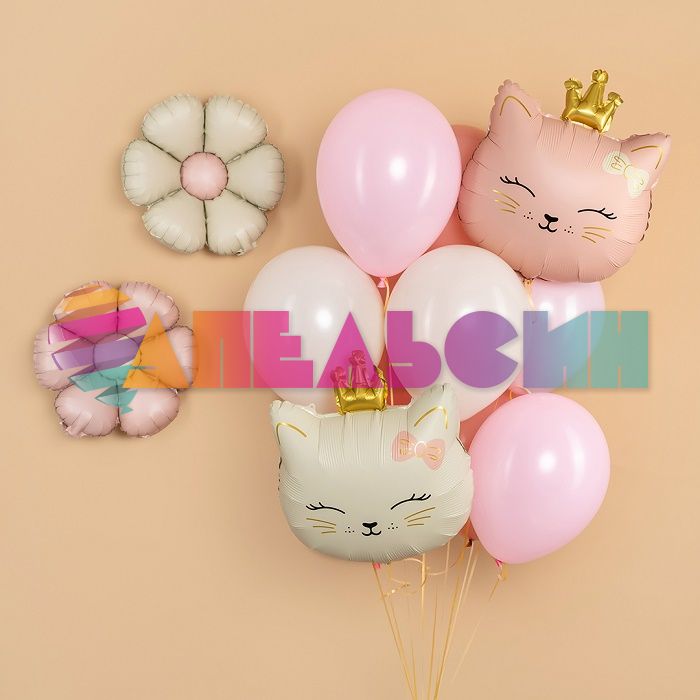 Мини фигура Ромашка розовый FL24"/61см (Китай) сатин 26280