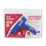 Клеевой пистолет 7мм Синий 20Вт низкотемпературный 615316