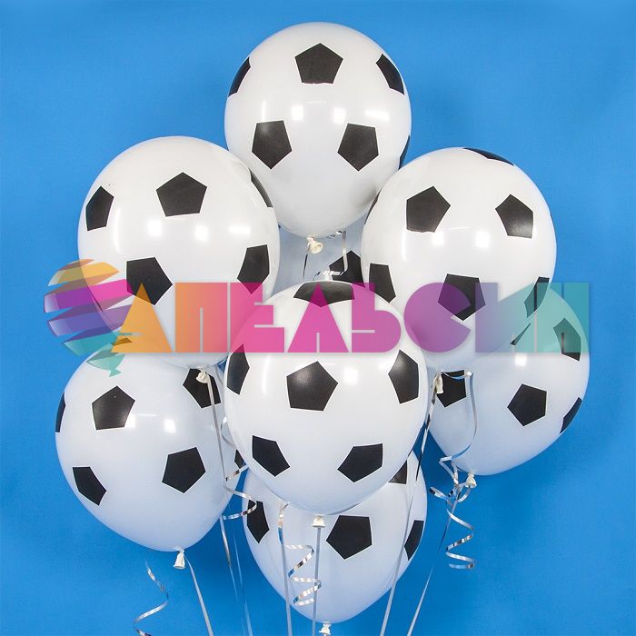 Шар латекс Футбольный мяч 12"/30см 25шт/уп (Китай) 711495