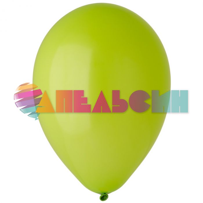Шар пастель Зеленый Э12"/30см Kiwi (280) 50шт/уп (Малайзия) фэшн 1102-1629