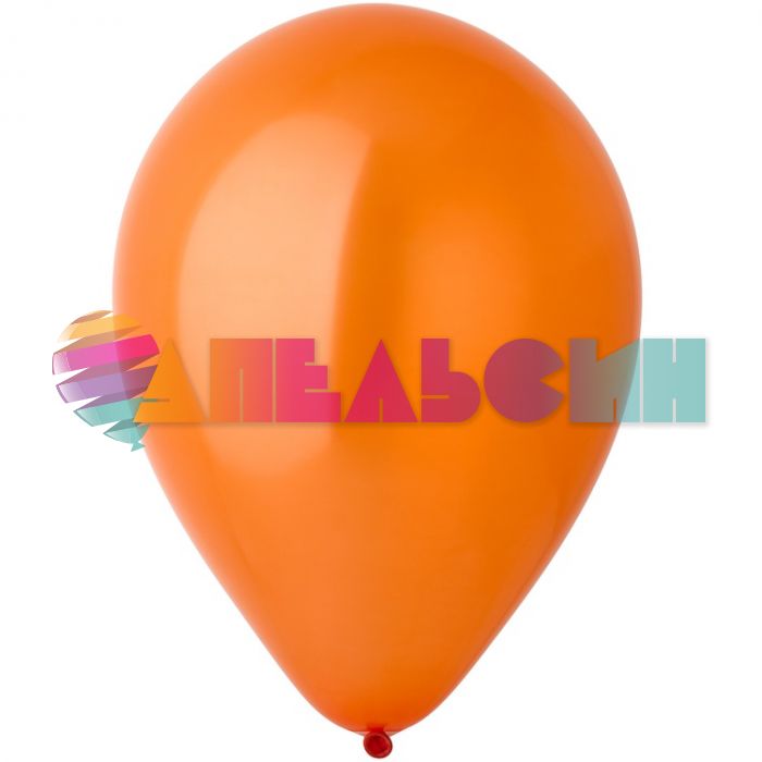Шар металлик Оранжевый Э12"/30см (530) Orange Peel 50шт/уп (Малайзия) перламутр 1102-1660