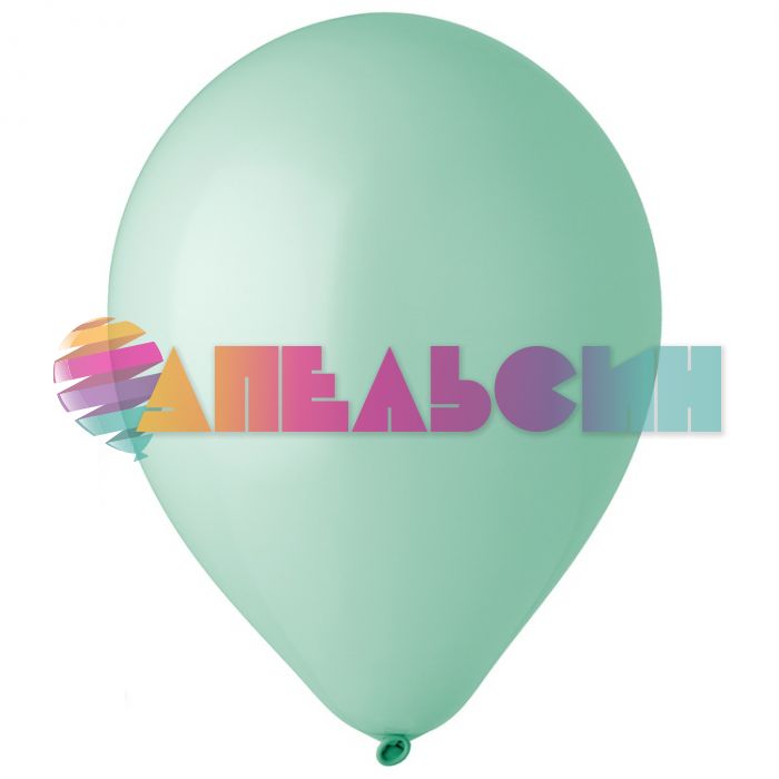 Шар пастель Зеленый Э12"/30см (777) Mint 50шт/уп (Малайзия) макарунс 1102-1839