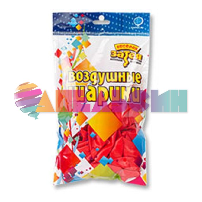 Шар металлик Красный Е05"/13см Red 50шт/уп (Китай) 1102-1592-РАСПРОДАЖА