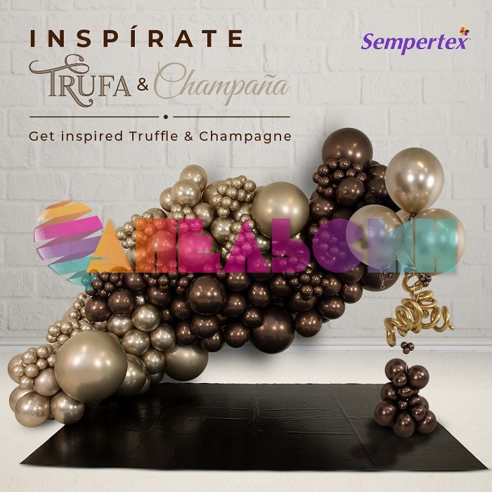 Шар хром Коричневый S12"/30см (976) Reflex Truffle Трюфель 12шт/уп (Колумбия) 386768