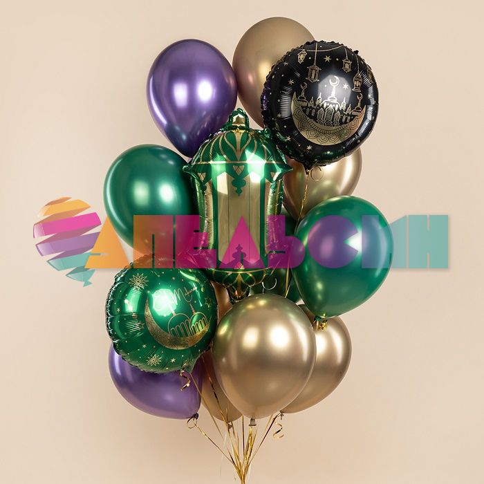 Шар фольга Рамадан Eid Mubarak FL18"/48см (Китай) 27405
