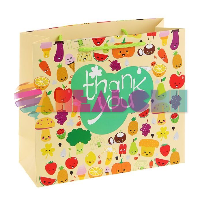Пакет Thank you 20х20х8см глянец XSD-HK-68 1350961