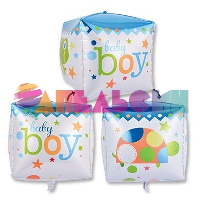 Шар куб Малыш Baby Boy A15"/38см (США) 28381 1209-0046