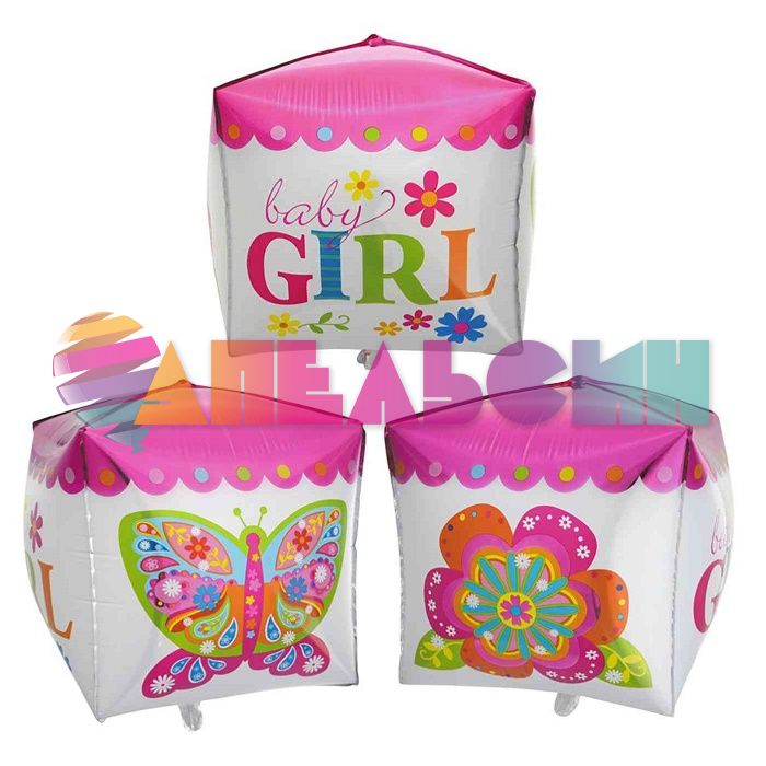 Шар куб Малышка Baby Girl A15"/38см (США) 1209-0047