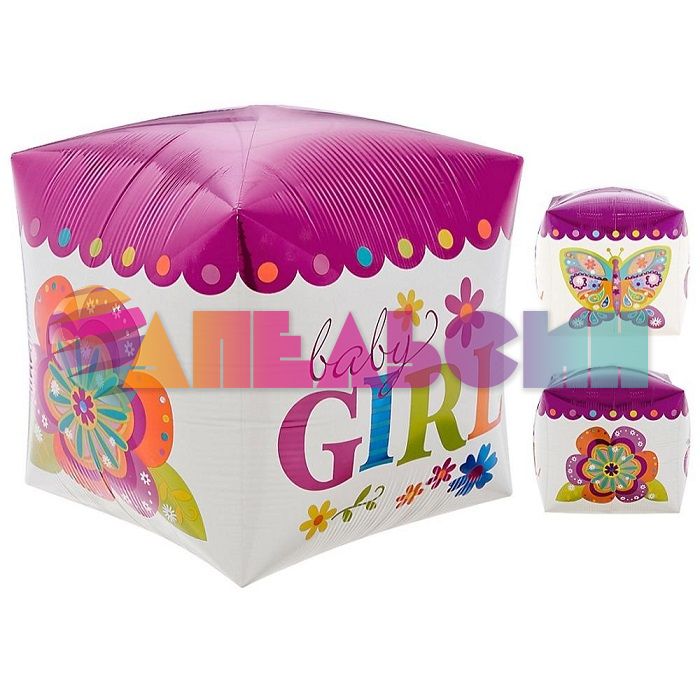 Шар куб Малышка Baby Girl A15"/38см (США) 1209-0047