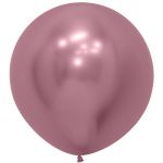 Шар хром Розовый S24"/60см (909) Reflex Pink 3шт/уп (Колумбия) 178110