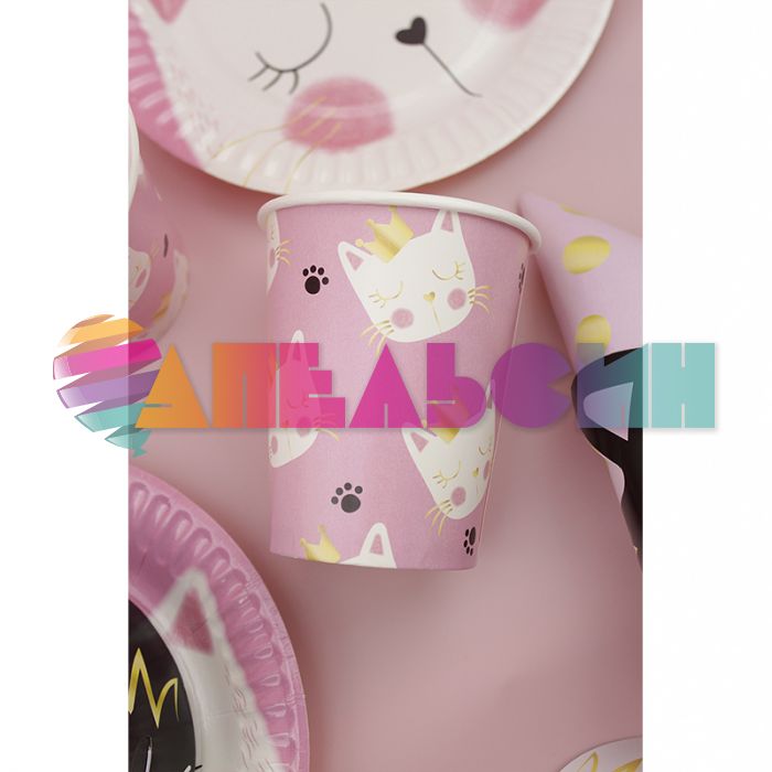 Стакан Кошка Мэри 260мл 6шт/уп картон 440205
