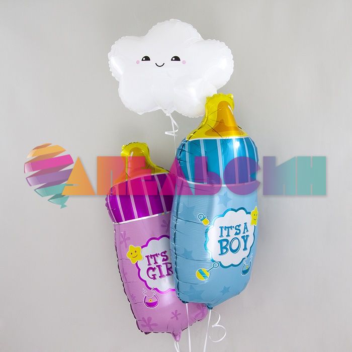 Шар фигура Бутылочка игрушки It`s a boy FL29"/74см (Китай) 15099