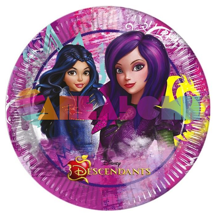 Тарелка Наследники/ Descendants 23см 8шт/уп rкартон 86377