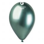 Шар хром Зеленый И14"/36см (093) Shiny Green 50шт/уп (Италия) 1102-1757
