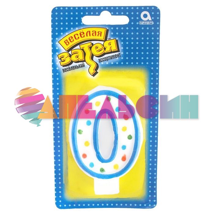 Свеча для торта Конфетти 0 1502-0135