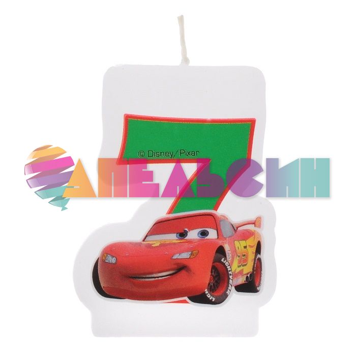 Свеча для торта Тачки Disney 7 1502-2798-СТОК
