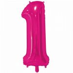 Шар цифра Розовый Е26"/66см фуксия 1 Fuchsia (Китай) 1207-3688