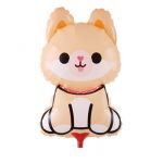 Мини фигура Щенок бежевый Е13"/33см (Китай) с клапаном на палочке 1206-1545