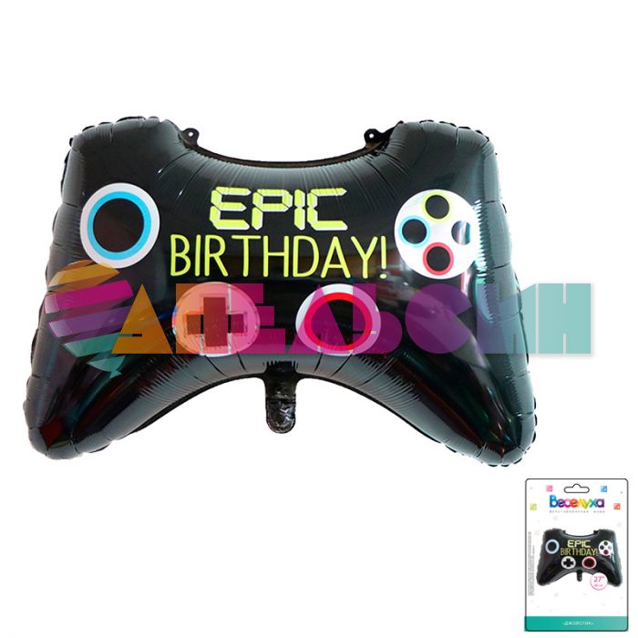 Шар фигура Джойстик EPIC Birthday VA30"/76см (Китай) 190031