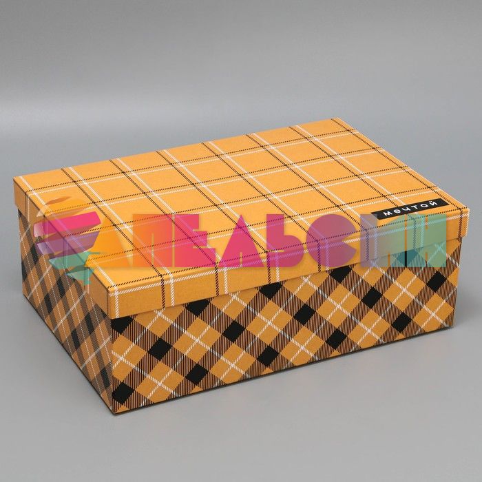 Коробка Крафт стиль 38х25х13,5см 9490401-4