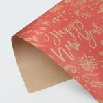 Бумага HNY Новогодние пожелания 50х70см крафт 4471639-1