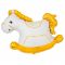 Шар фигура Лошадка-качалка белый с золотом Е37"/94см (Китай) 1207-5698