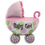 Мини фигура Каляска Baby Girl FL16"/41см с клапаном (Китай) R112