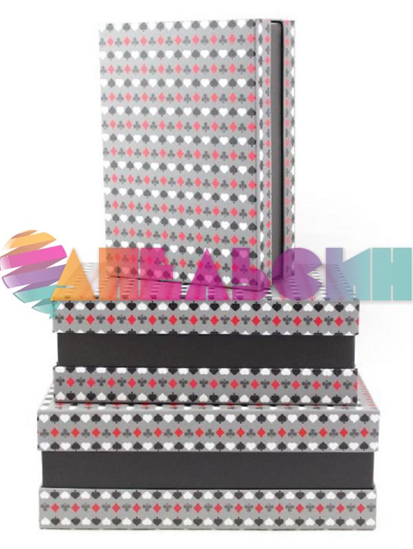 Коробка Игральные карты 18х25х9см прямоугольник 7007-2