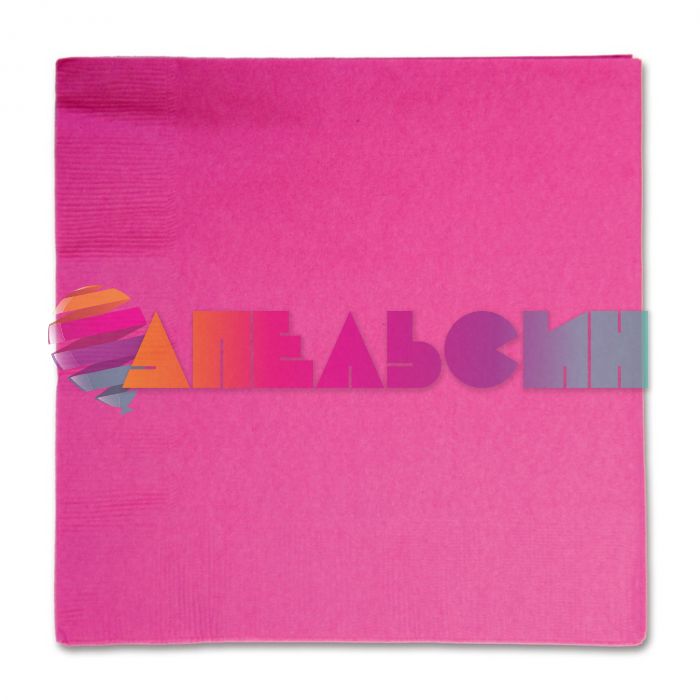 Салфетка Розовый Bright Pink 33см 16шт/уп 1502-1092