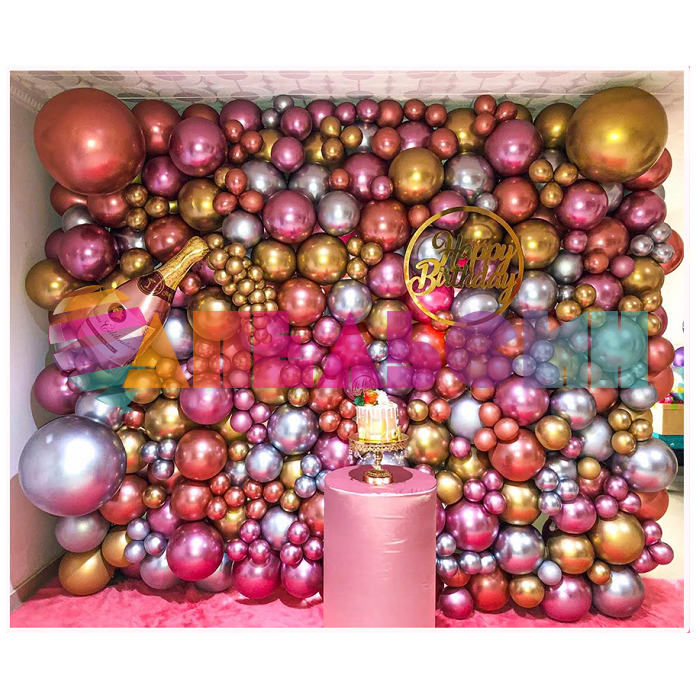 Шар хром Розовое золото S05"/13см (968) Reflex Pink Gold 50шт/уп (Колумбия) 169873