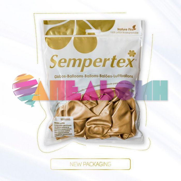 Шар хром Золото S12"/30см (970) Reflex Gold 50шт/уп (Колумбия) 212970 169644